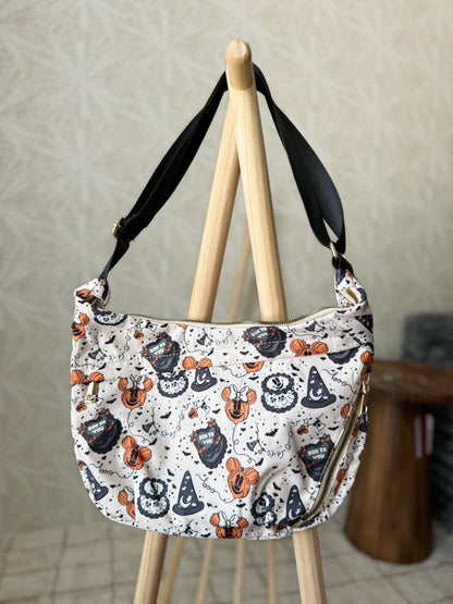 READY TO SHIP - RETRO CAKE SPOOKY MAGIC -  CROSSBODY BAG
