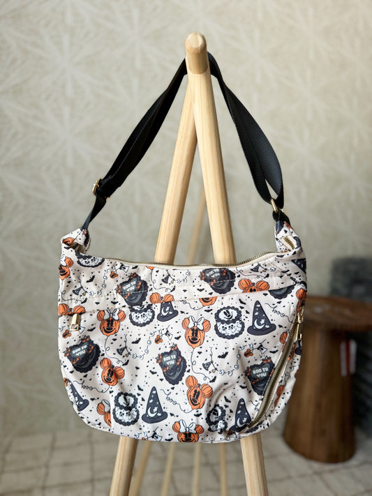 READY TO SHIP - RETRO CAKE SPOOKY MAGIC -  CROSSBODY BAG