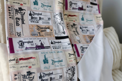 READY TO SHIP - DLR VINTAGE TICKET - MICROFIBER TOWEL SET