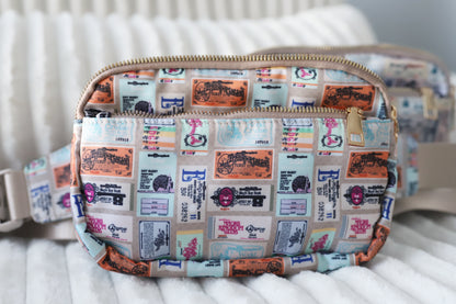 READY TO SHIP - WDW VINTAGE TICKET - BELT BAG