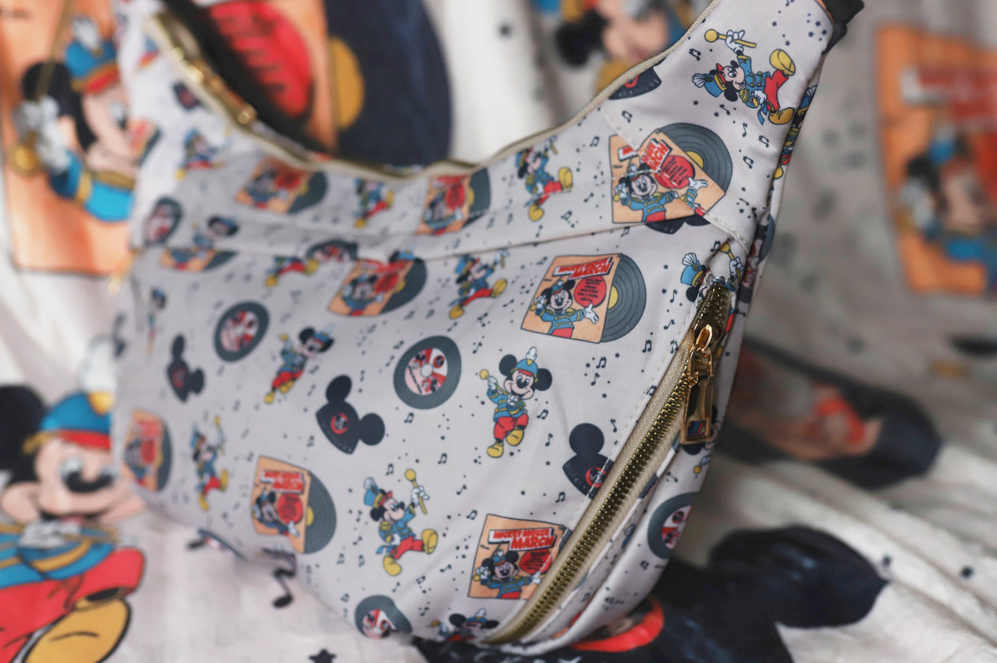 READY TO SHIP - Retro Mouse March -  Crossbody Bag