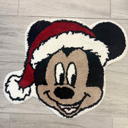 RTS- Santa Mouse - Non Slip Rug