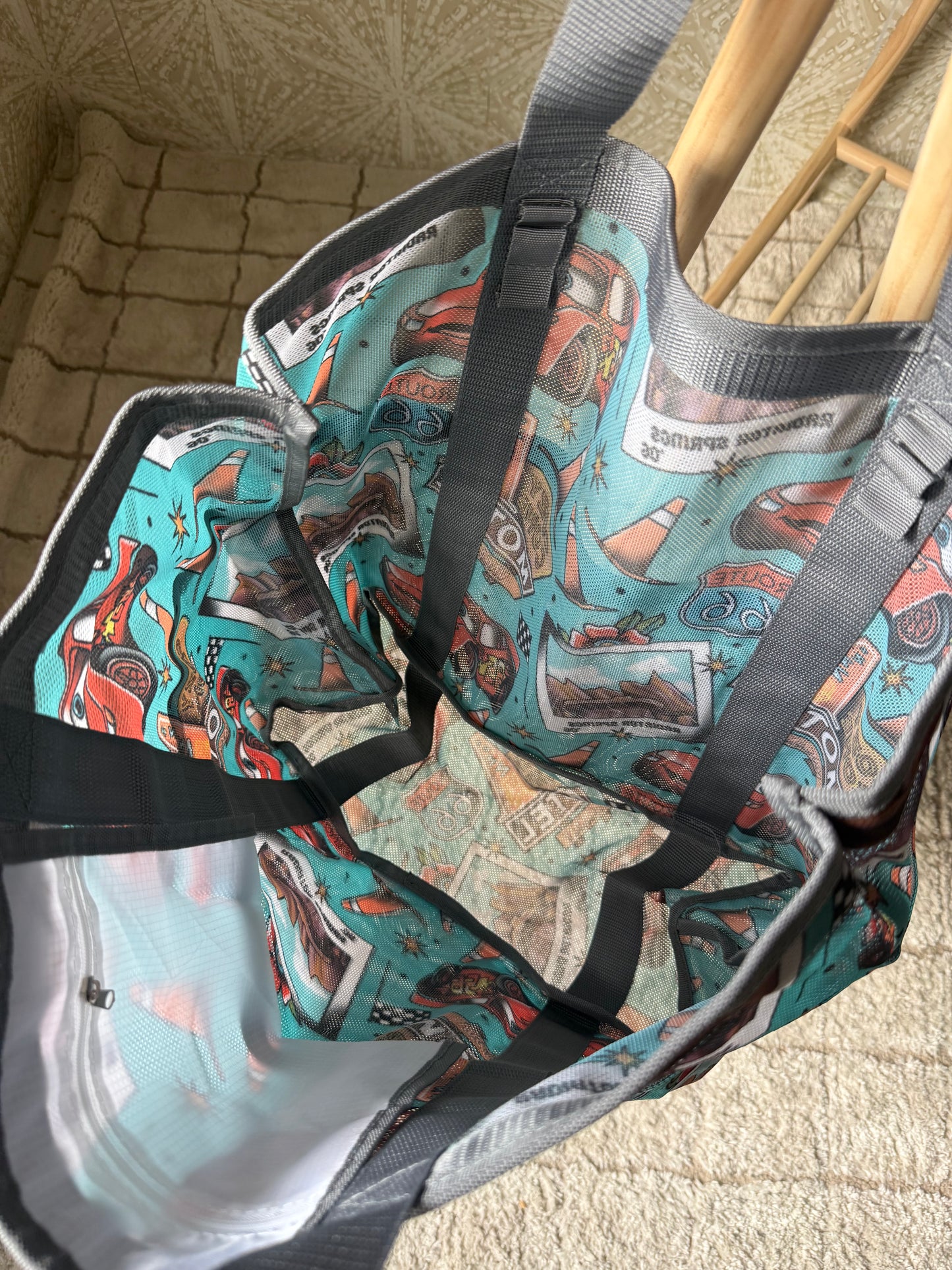 READY TO SHIP - COZY CONE - JUMBO MESH BEACH BAG