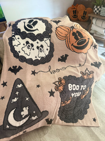 READY TO SHIP - BOO TO YOU CAKE KNITTED THROW