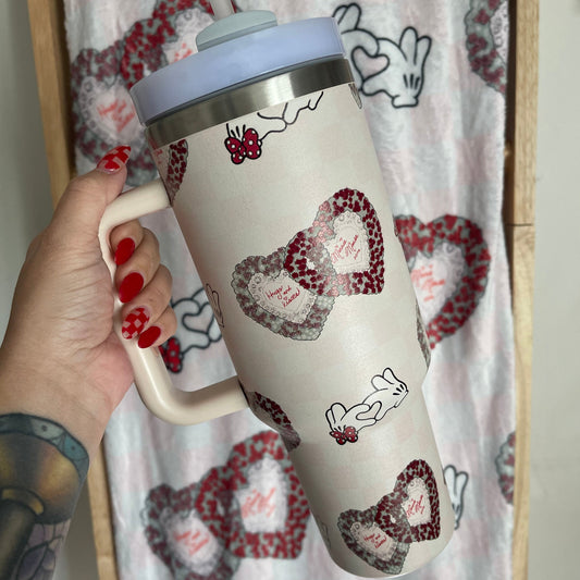 Main Street Hearts - 40oz Stainless Steel Double wall insulated Tumbler