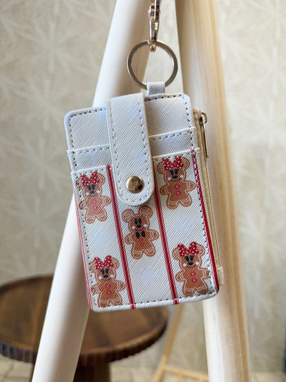 READY TO SHIP - GINGERBREAD - CARDHOLDER WRISTLET