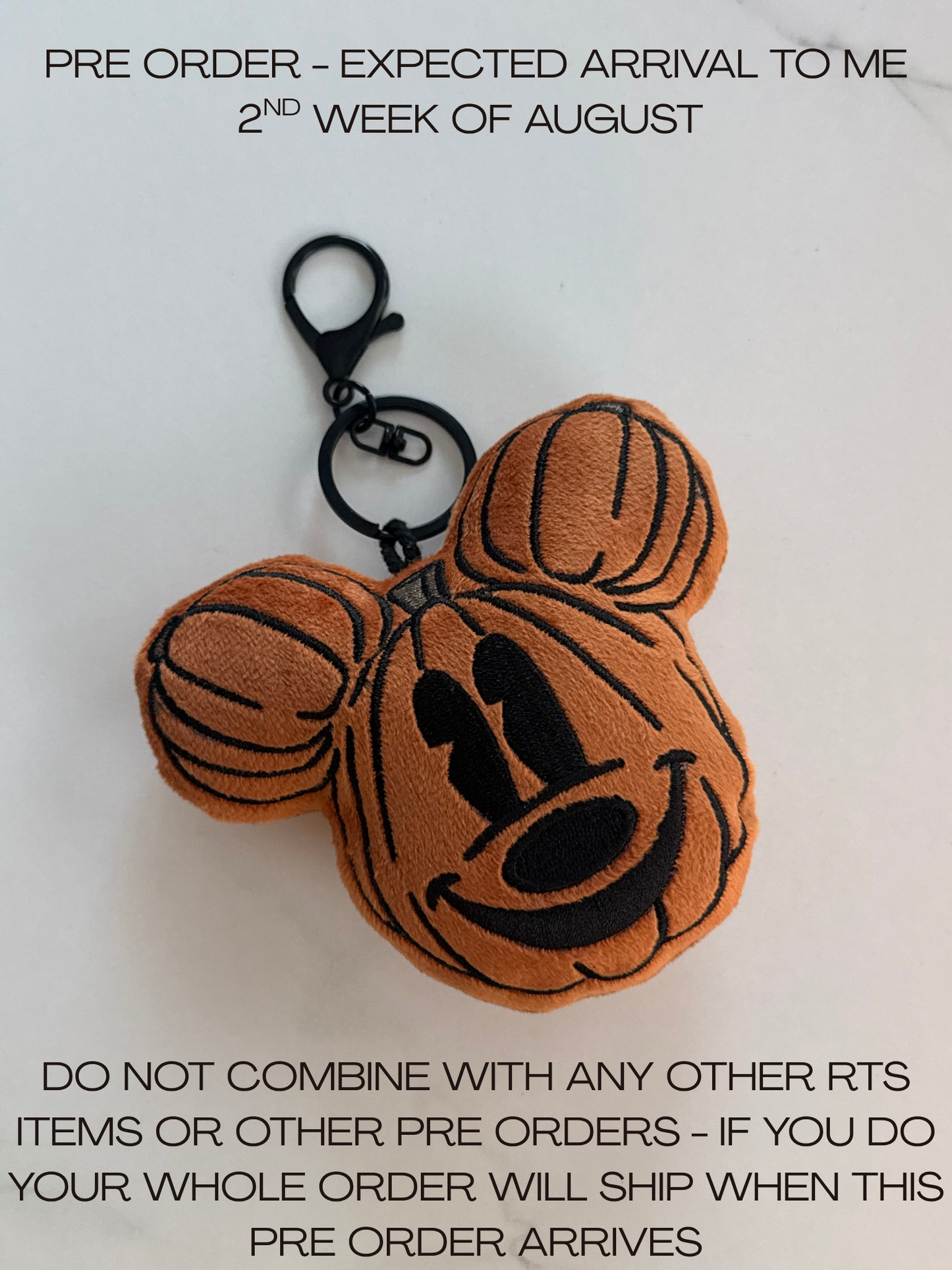PRE ORDER- BOY PUMPKIN BAG CHARM - EXPECTED ARRIVAL TO ME 2ND WEEK OF AUGUST