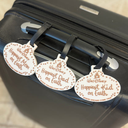 RTS- HAPPIEST ON EARTH - LUGGAGE TAG