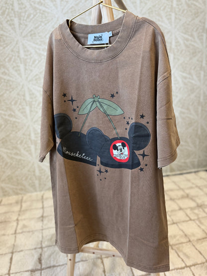 READY TO SHIP - MOUSEKETEER HAT CHERRY - SHIRT (KIDS & ADULTS)