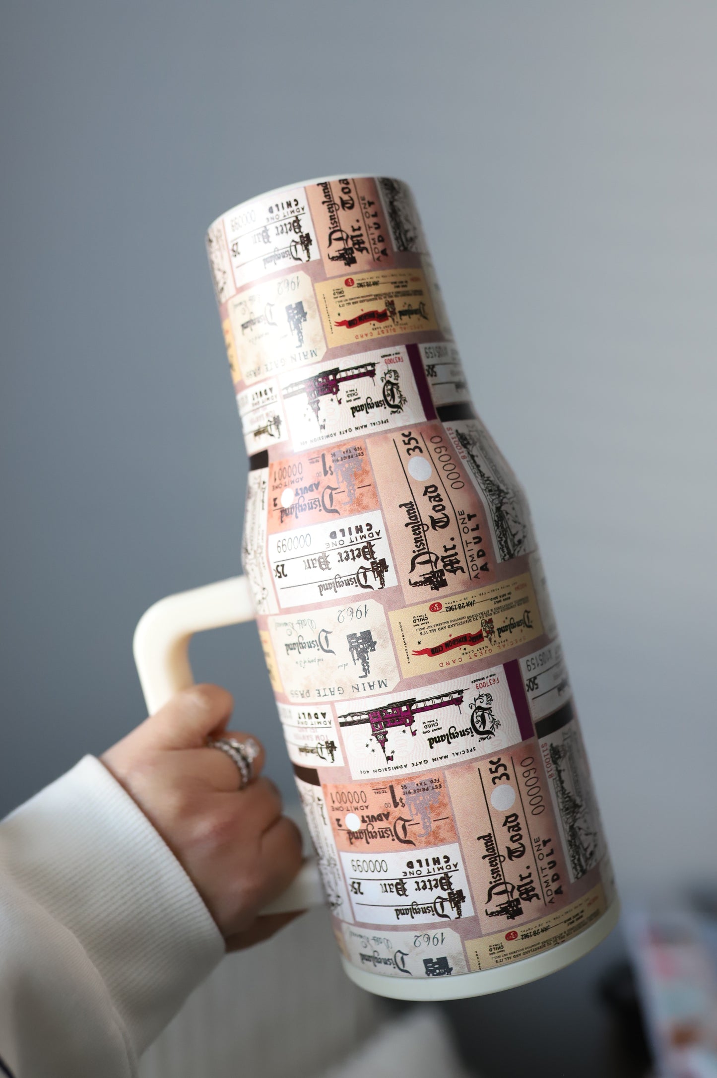 READY TO SHIP - DLR Vintage Ticket 40oz  tumbler