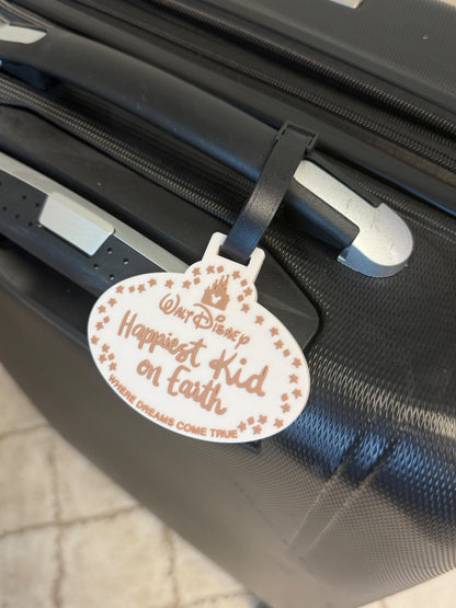 RTS- HAPPIEST ON EARTH - LUGGAGE TAG