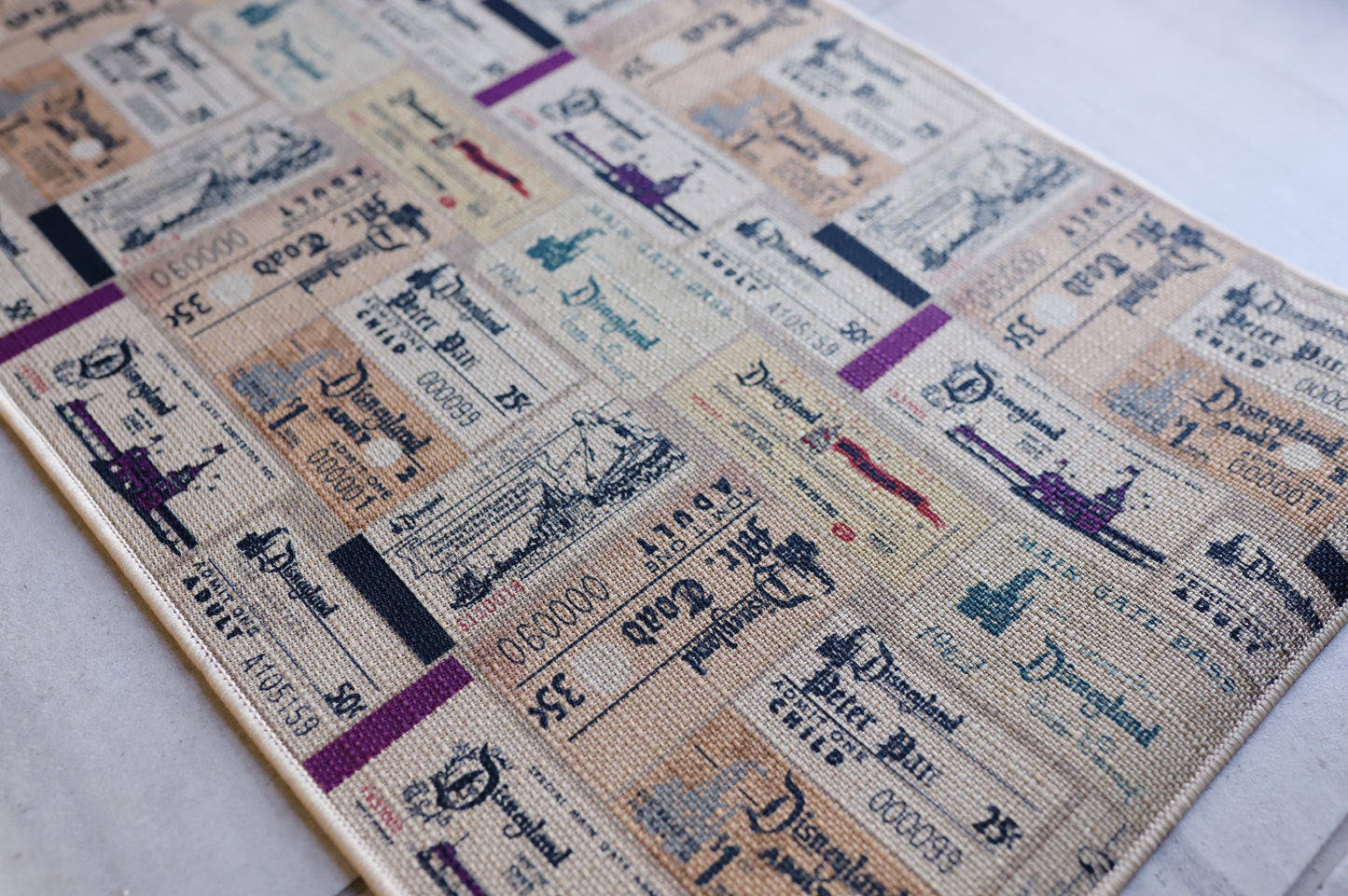 READY TO SHIP - DLR VINTAGE TICKETS NON SLIP MAT