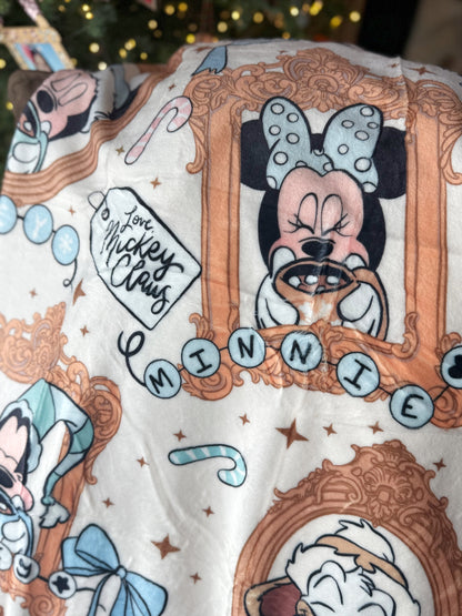 READY TO SHIP - HOT COCO FRIENDS - MINKY BLANKET 50x60"