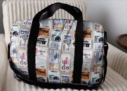 READY TO SHIP - WDW VINTAGE TICKET DUFFEL BAG