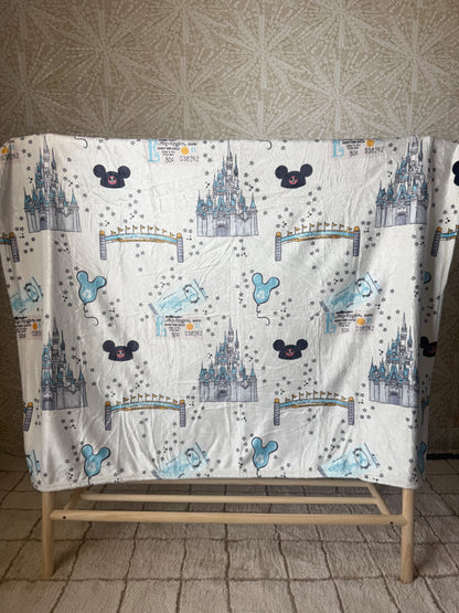 READY TO SHIP - EAST COAST MAGIC WDW - MINKY BLANKET 50x60"