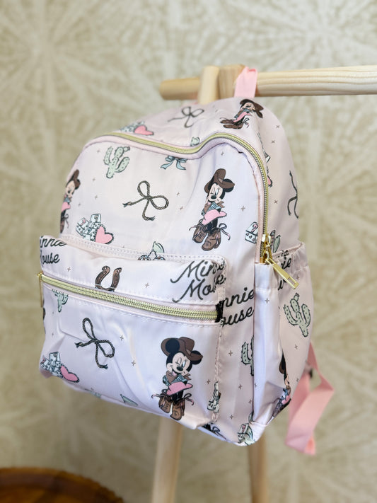 RTS- MINI BACKPACK - COWGIRL MOUSE