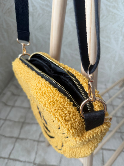 READY TO SHIP - PUMPKIN CROSSBODY PURSE (DOUDLE SIDED)