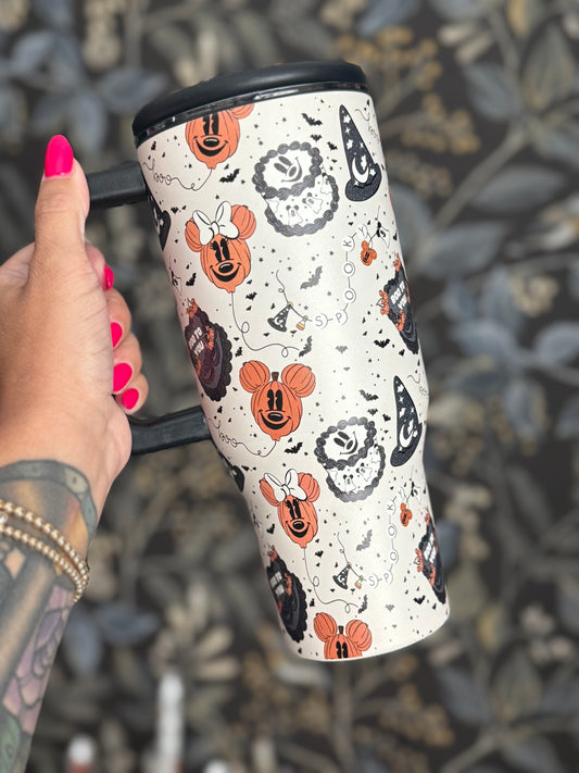 RTS - RETRO CAKE SPOOKY MAGIC - STAINLESS STEEL INSULATED TUMBLER 32oz