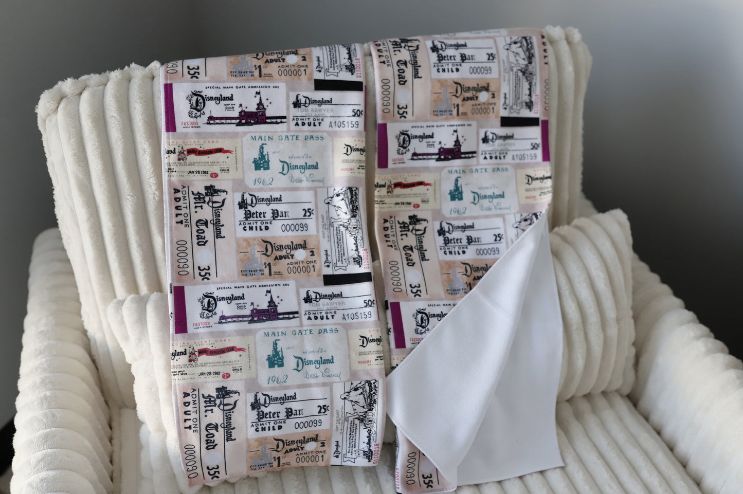 READY TO SHIP - DLR VINTAGE TICKET - MICROFIBER TOWEL SET