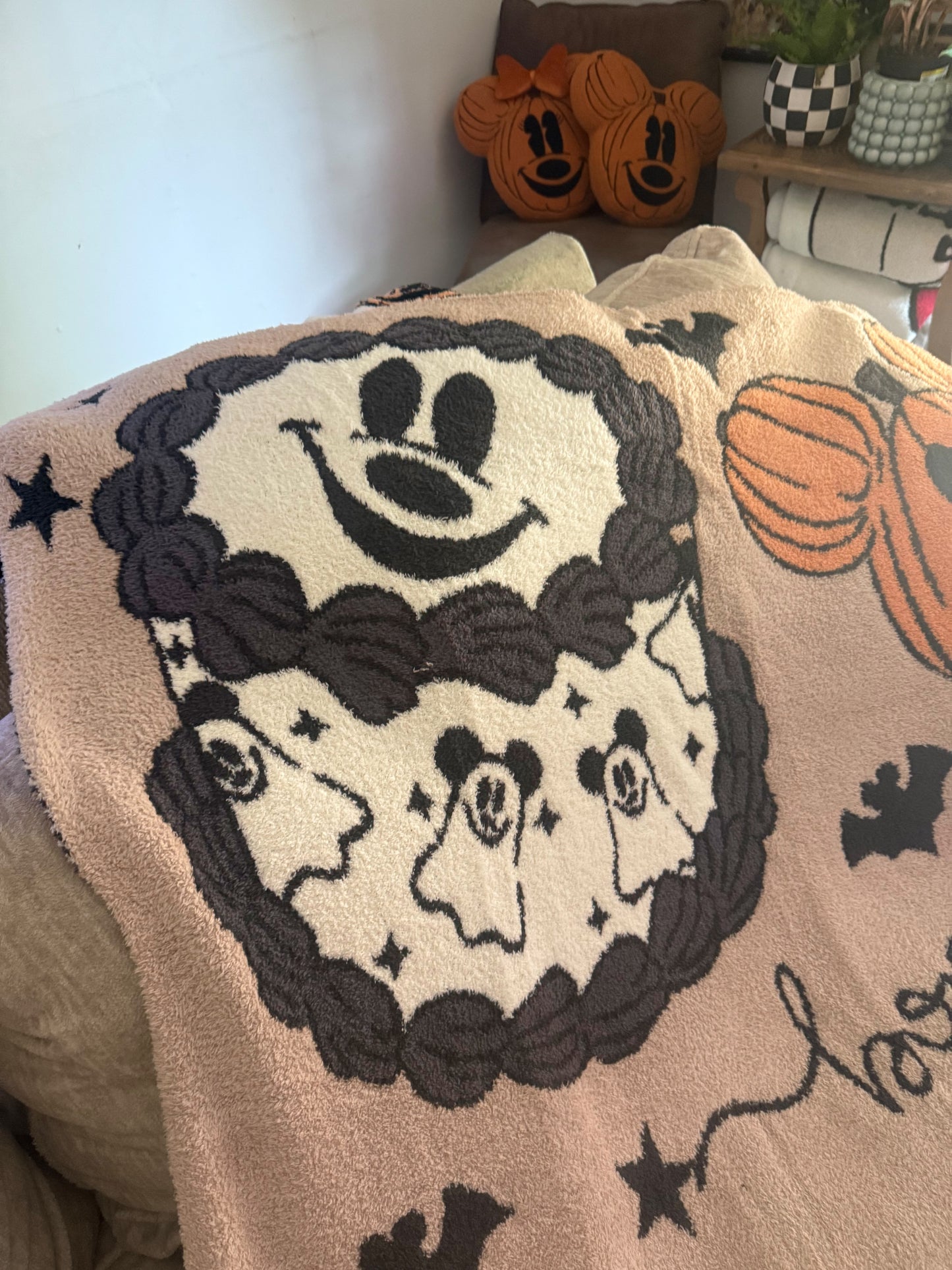 READY TO SHIP - BOO TO YOU CAKE KNITTED THROW