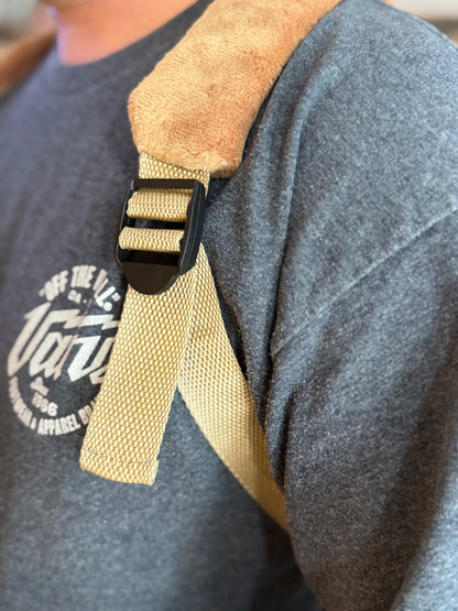 RTS- GINGERBREAD BACKPACK - UNIVERSAL SIZING FOR KIDS AND ADULTS