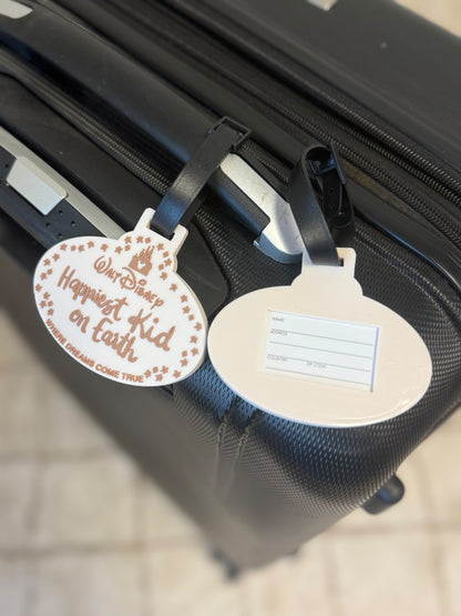 RTS- HAPPIEST ON EARTH - LUGGAGE TAG