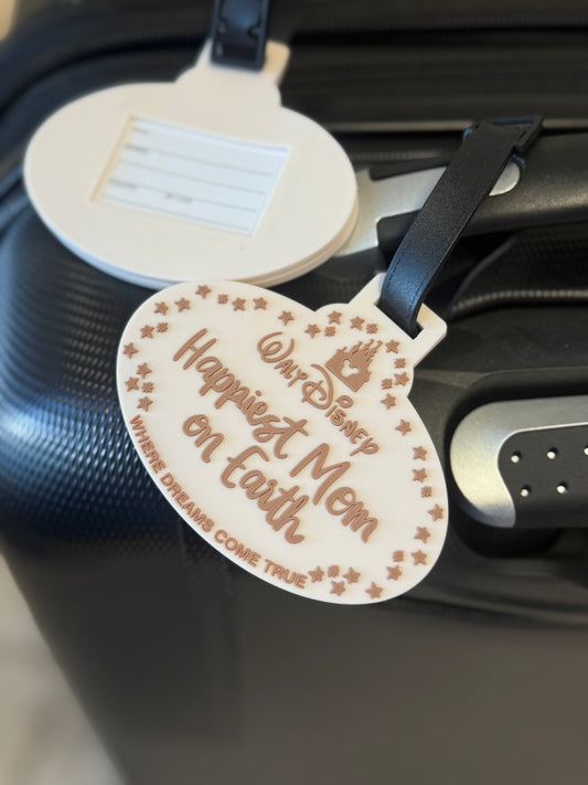 RTS- HAPPIEST ON EARTH - LUGGAGE TAG