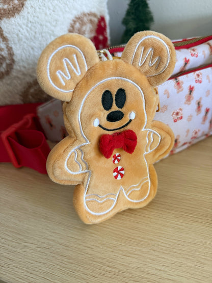 Gingy-  Keycahin/Bag Charm with Zipper Pouch