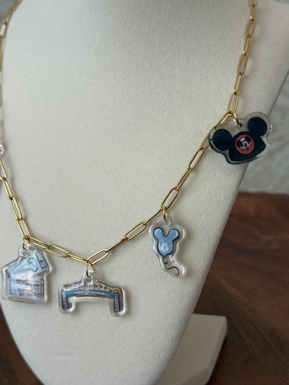 RTS- EAST COAST MAGIC WDW - CHARM NECKLACE (5 CHARMS)