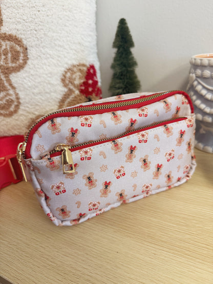 READY TO SHIP - Gingerbread Mouse Crossbody/Fanny pack