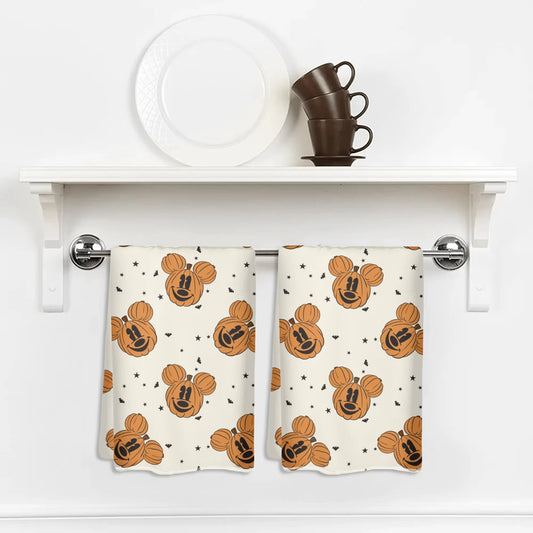 READY TO SHIP - PUMPKINS - KITCHEN TOWEL SET OF 2