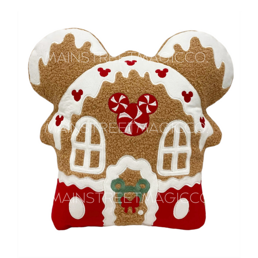 READY TO SHIP - GINGERBREAD HOUSE PILLOW