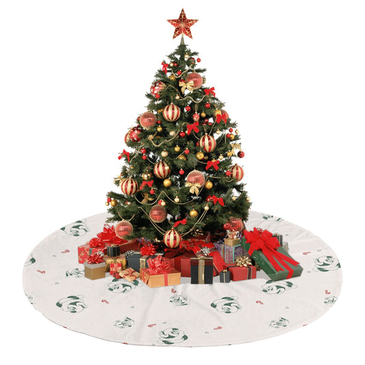 RTS- SANTA HAT MOUSE AND CLOCK SKETCH-  TREE SKIRT