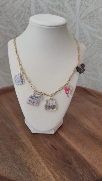 RTS- WEST COAST MAGIC DLR - CHARM NECKLACE (5 CHARMS)